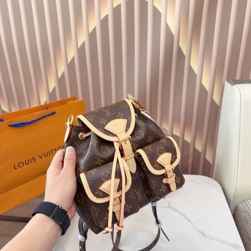 Louis Vuitton Monogram Canvas Bucket Backpack with Chain Strap view
