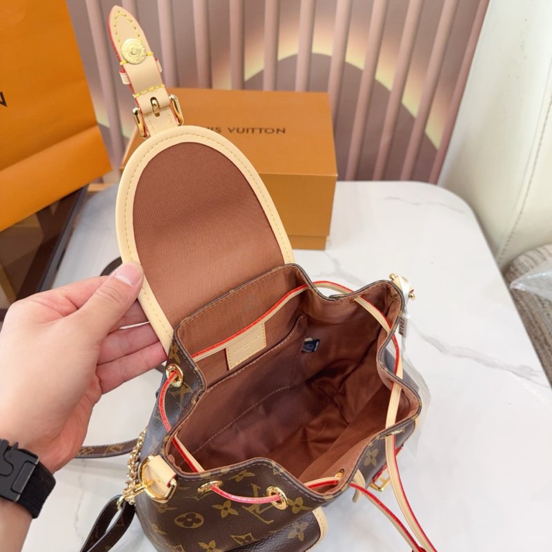 Louis Vuitton Monogram Canvas Bucket Backpack with Chain Strap view