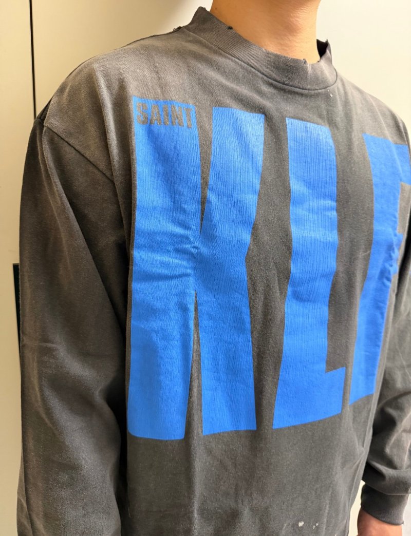 Charcoal Grey Sweatshirt with Blue Graphic Print view