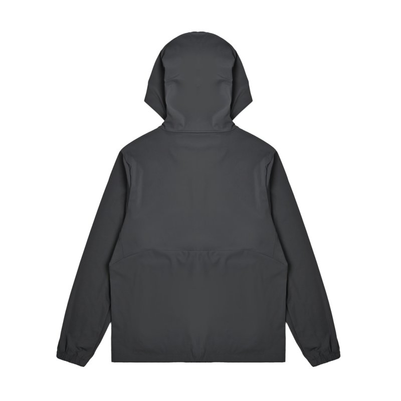 On Black Lightweight Hooded Running Jacket view