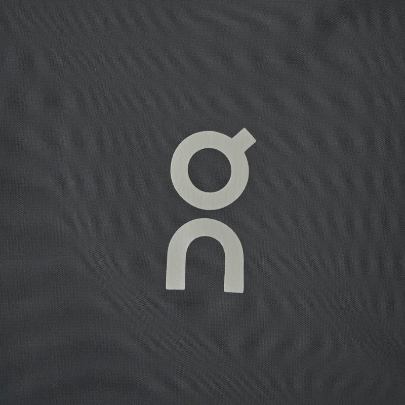 On Black Lightweight Hooded Running Jacket view