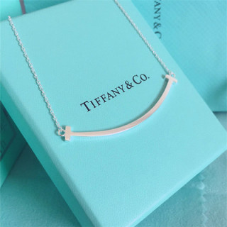 Tiffany & Co. Smile Face Pendant Necklace - Rose Gold/Silver view 6