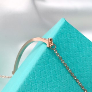 Tiffany & Co. Smile Face Pendant Necklace - Rose Gold/Silver view 7