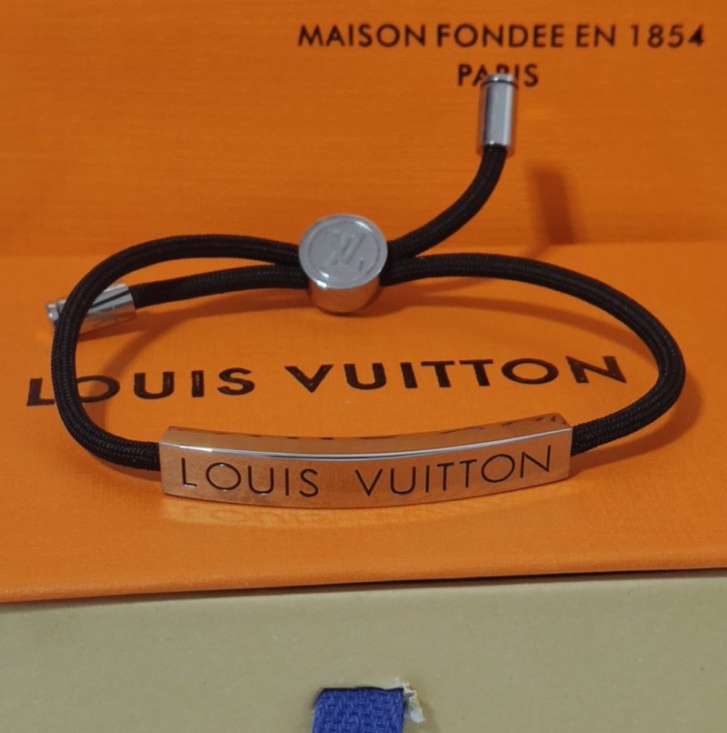 Louis Vuitton Rope Cord Bracelet Black/White view