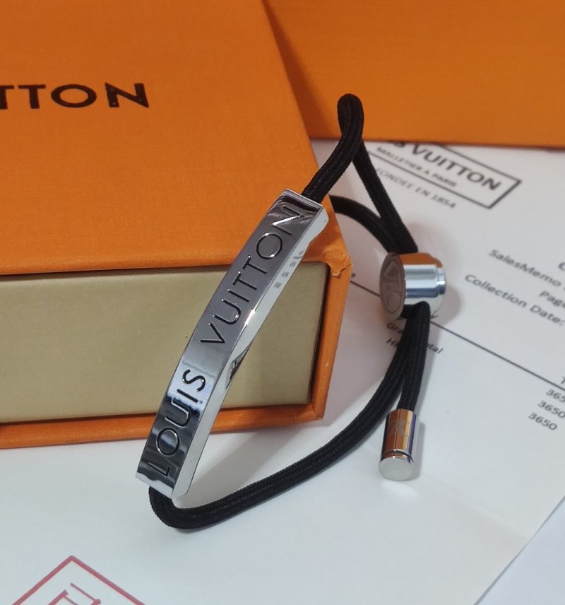 Louis Vuitton Rope Cord Bracelet Black/White view