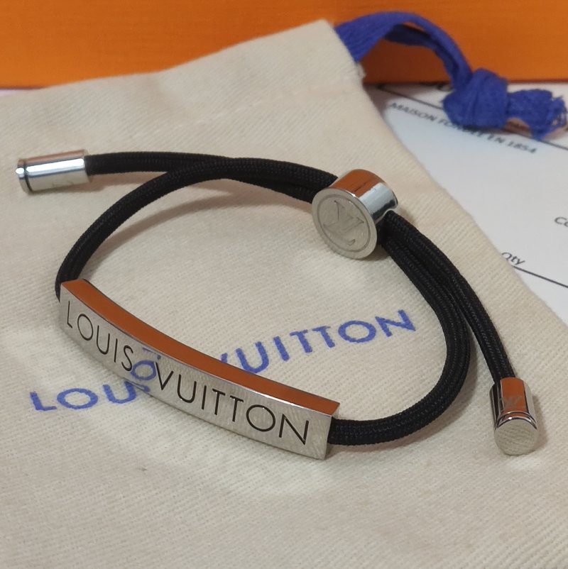 Louis Vuitton Rope Cord Bracelet Black/White view