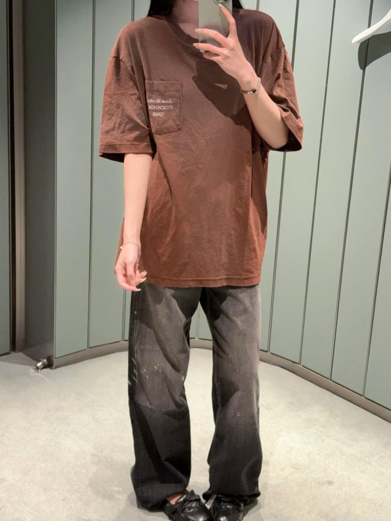 Essentials Pocket T-Shirt Brown view
