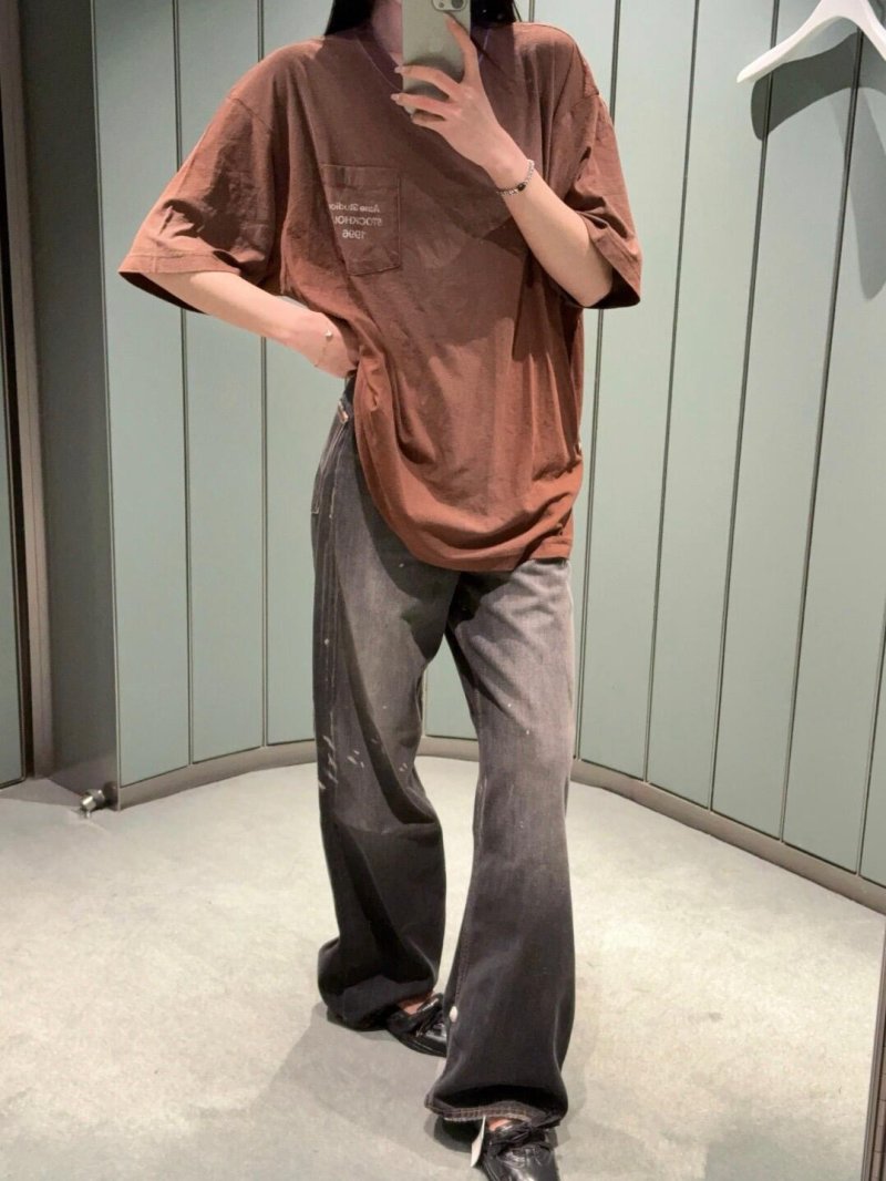 Essentials Pocket T-Shirt Brown view