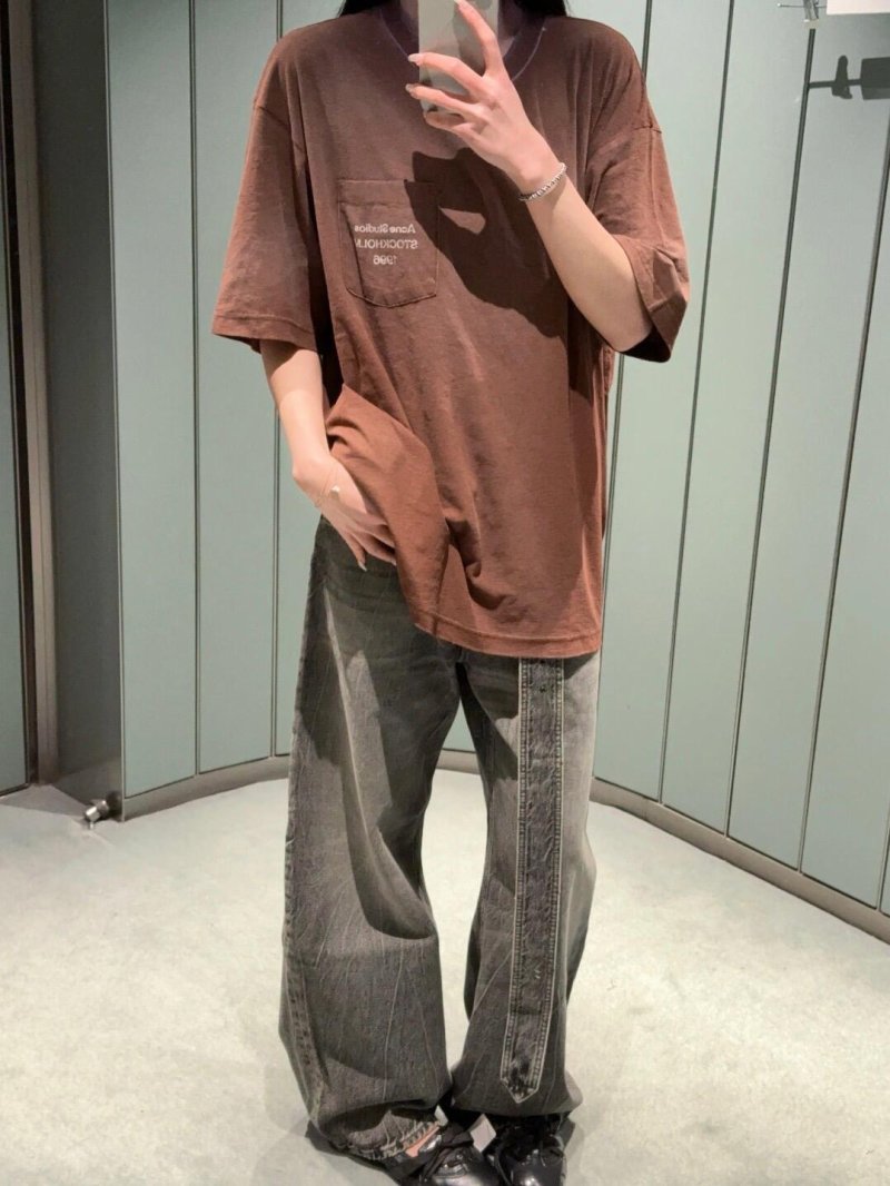 Essentials Pocket T-Shirt Brown view