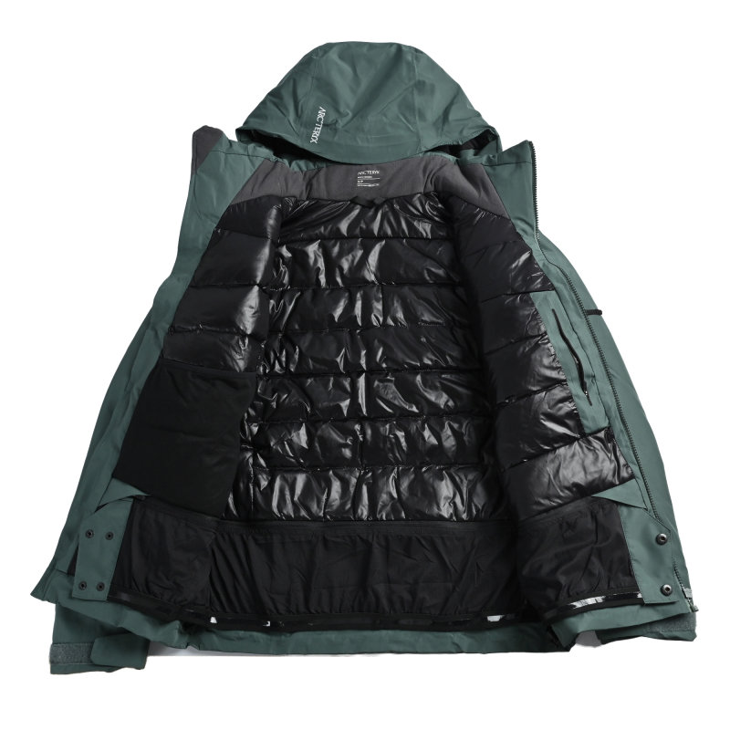 Arc'teryx Sage Green Down Puffer Jacket view
