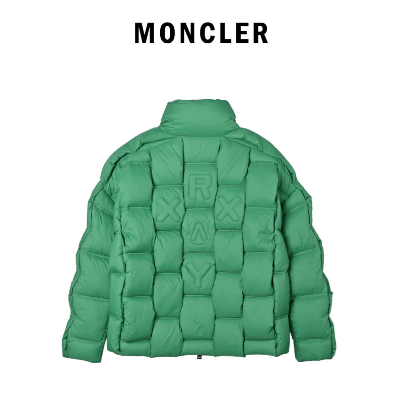 Moncler x Christopher Raxxy 3D Quilted Down Jacket Green view