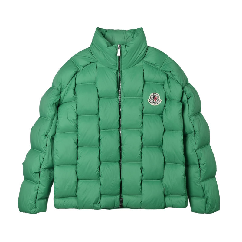 Moncler x Christopher Raxxy 3D Quilted Down Jacket Green view