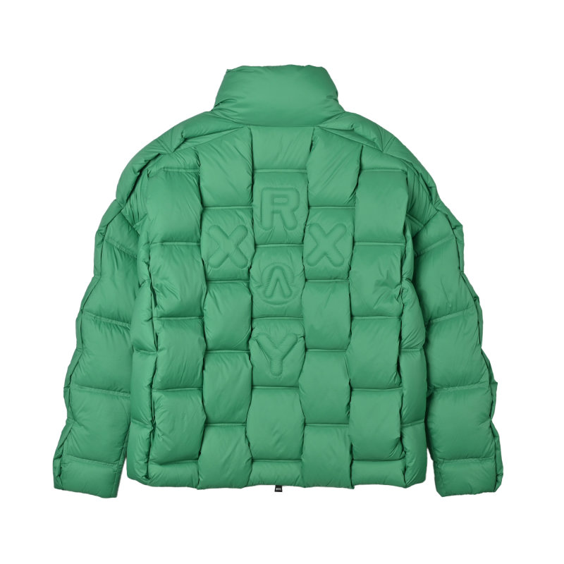 Moncler x Christopher Raxxy 3D Quilted Down Jacket Green view