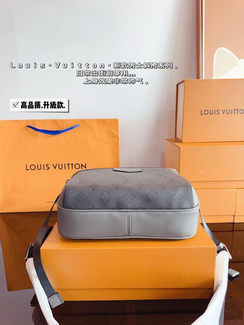 Louis Vuitton Messenger Crossbody Bag Grey view