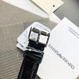 Emporio Armani AR2432 Chronograph Quartz Watch - Silver/Black view 9
