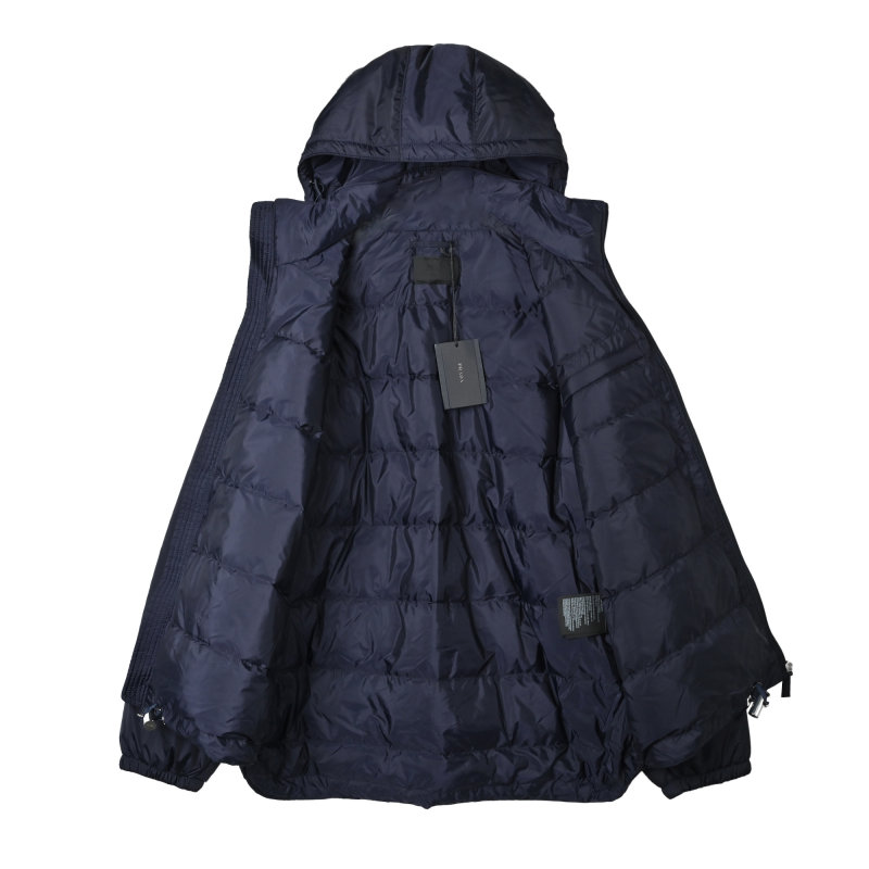 Prada Navy Quilted Down Jacket view