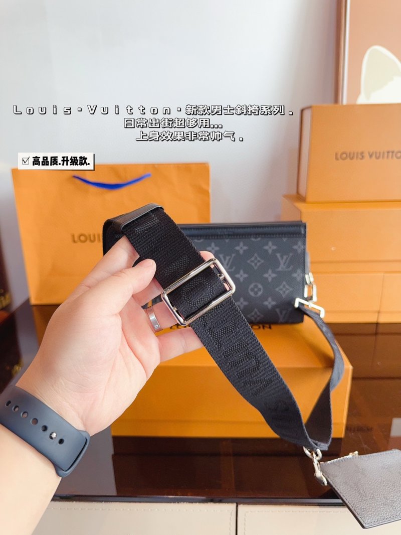 Louis Vuitton Pochette Trio Monogram Canvas Men's Bag view