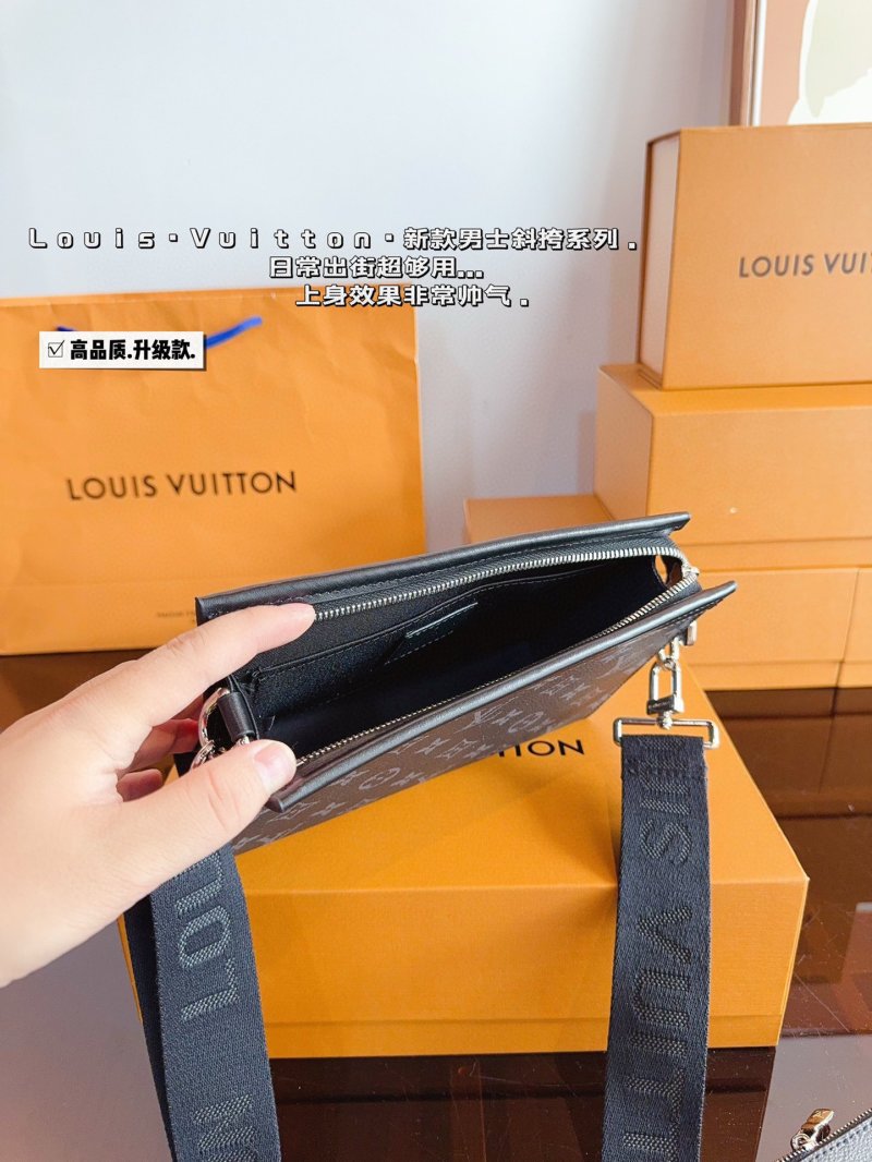 Louis Vuitton Pochette Trio Monogram Canvas Men's Bag view