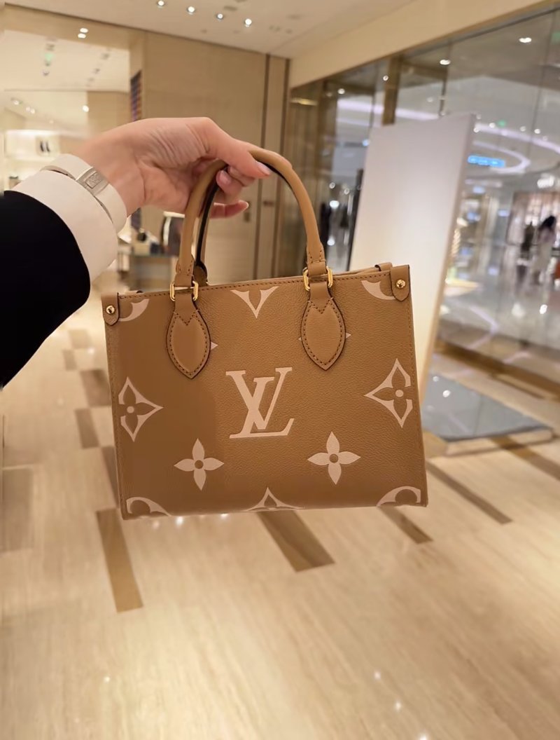 Louis Vuitton Monogram Canvas Tote Bag Caramel view