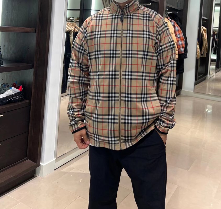 Burberry Vintage Check Harrington Jacket Beige