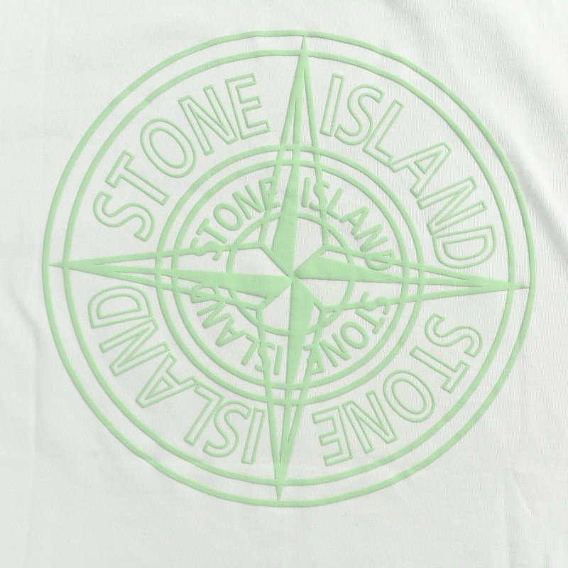 Stone Island White Logo T-Shirt view