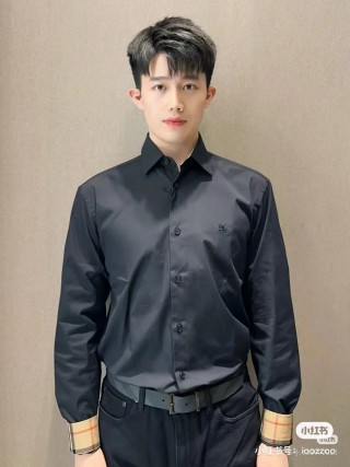Burberry Black Long-Sleeve Dress Shirt