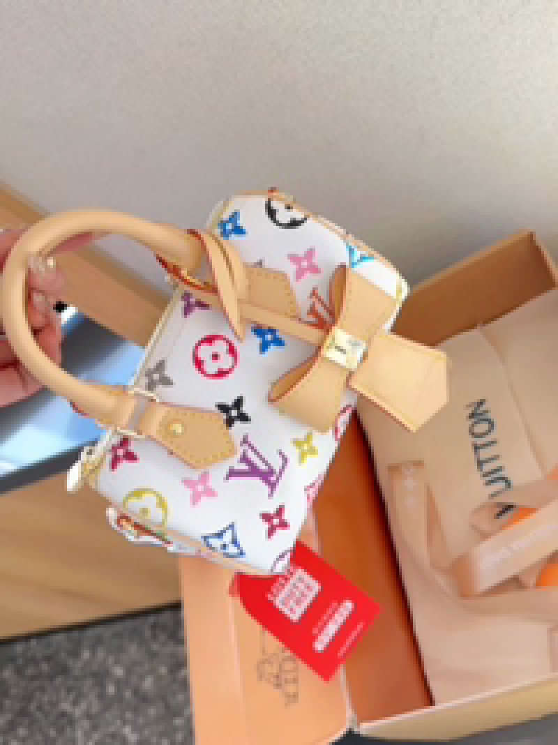Louis Vuitton Nano Pillow Bag White Multicolor Monogram