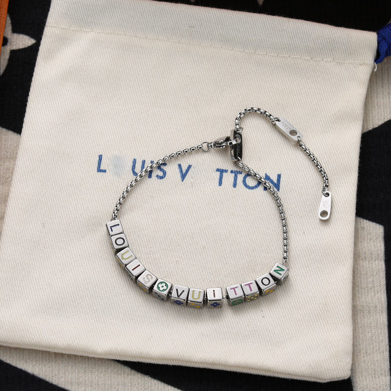 Louis Vuitton LV Play Dice Silver Chain Bracelet