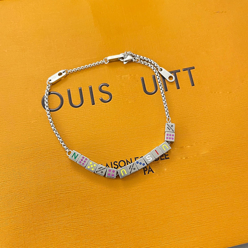 Louis Vuitton LV Play Dice Silver Chain Bracelet view