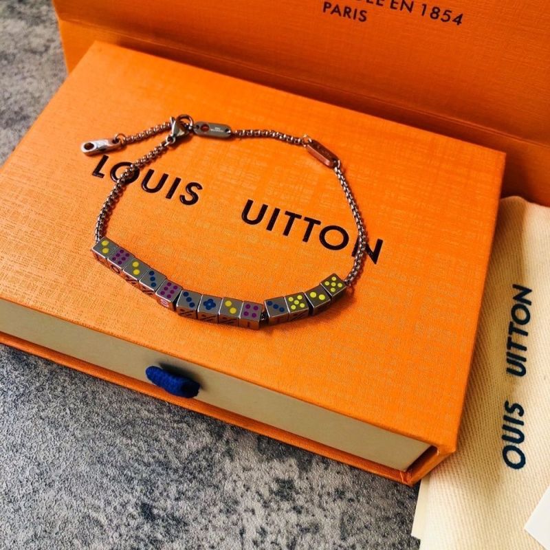 Louis Vuitton LV Play Dice Silver Chain Bracelet view