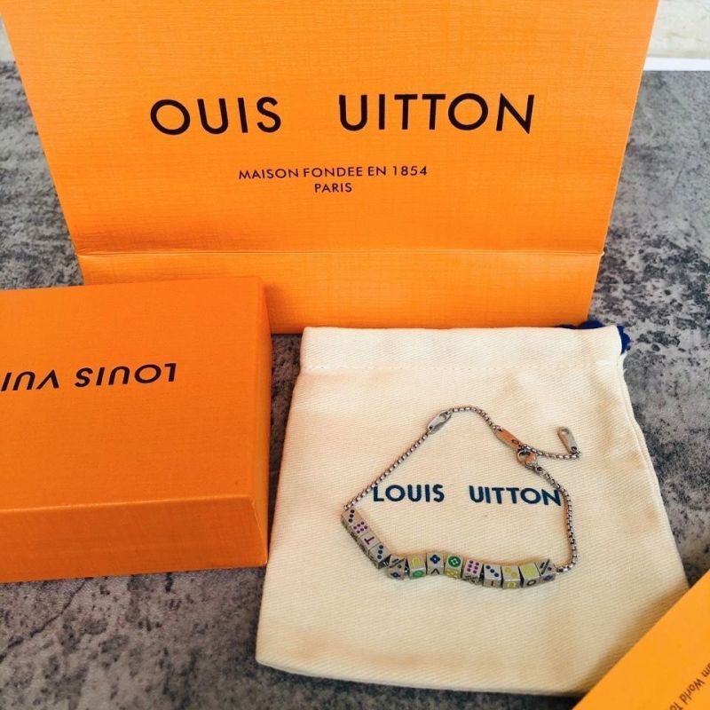 Louis Vuitton LV Play Dice Silver Chain Bracelet view