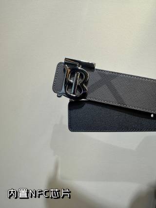 Burberry TB Reversible Belt Black/Blue 4.0cm view 2