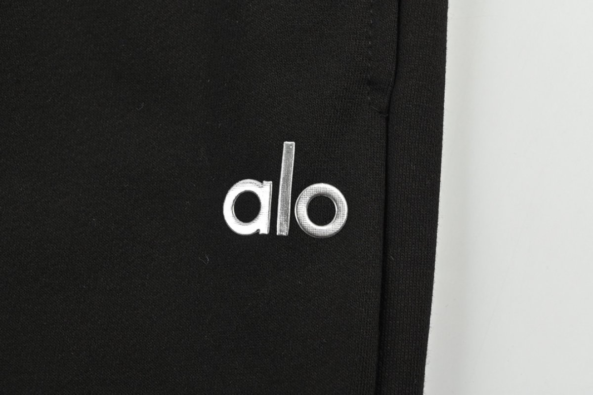 Alo Yoga Black Logo Sweatpants view