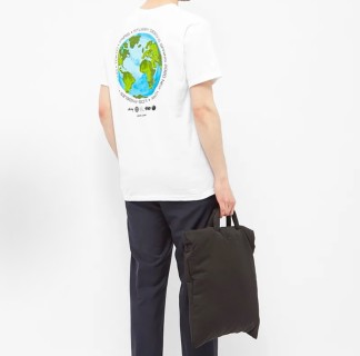Stüssy World Globe White T-Shirt view 2