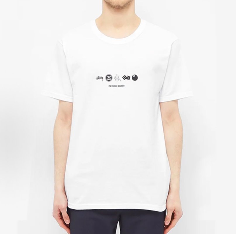 Stüssy World Globe White T-Shirt view