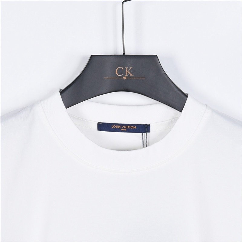 Lakers White T-Shirt with Tan Leather Logo Patch view