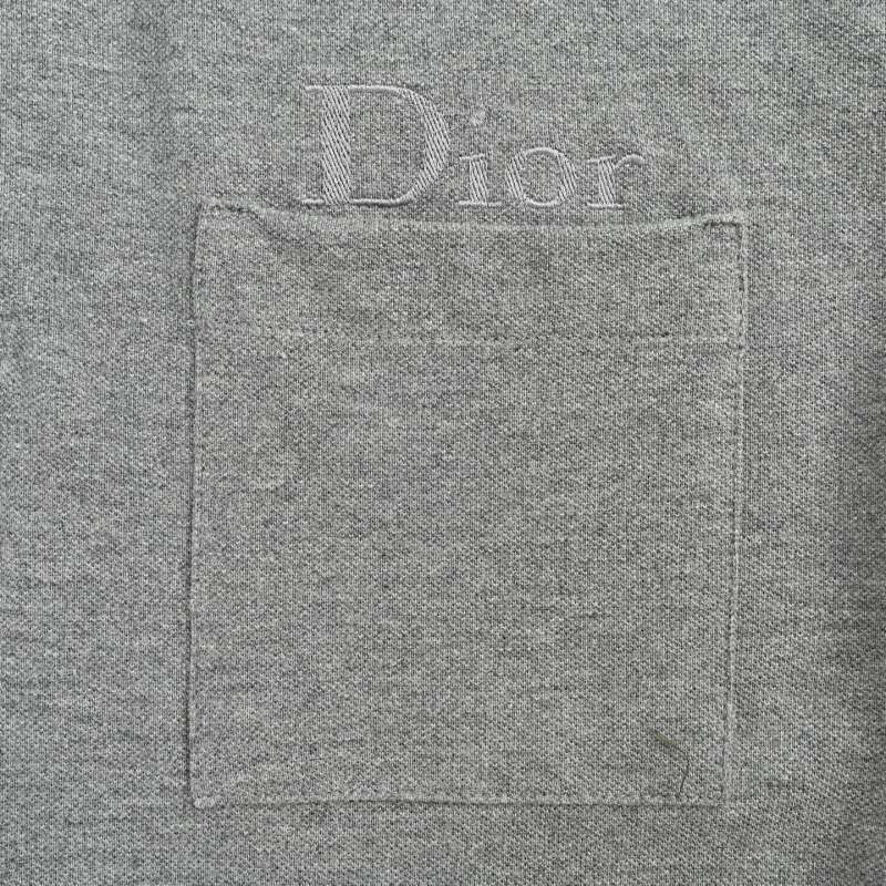 Dior Grey Short Sleeve Polo Shirt view