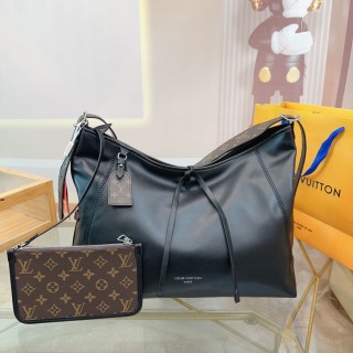Louis Vuitton Dark Cargo Carryall Chain Shopping Bag Black