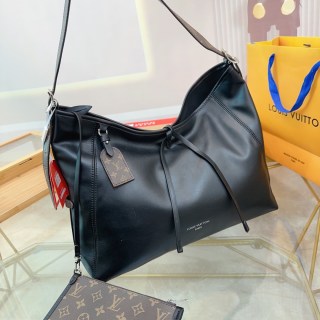 Louis Vuitton Dark Cargo Carryall Chain Shopping Bag Black view 2