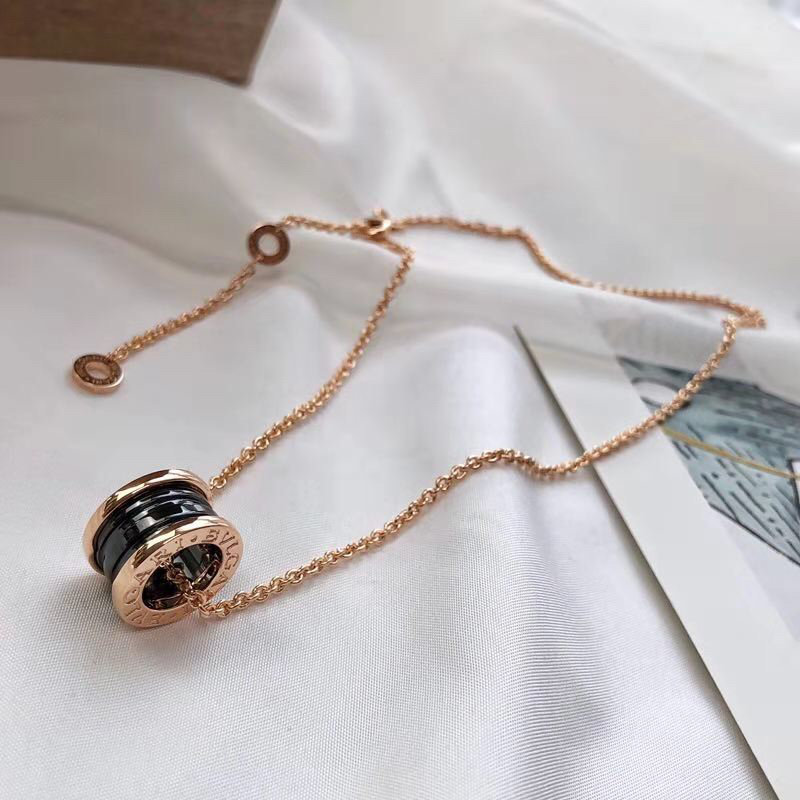 Bulgari B.Zero1 Ceramic Silver Pendant Necklace view
