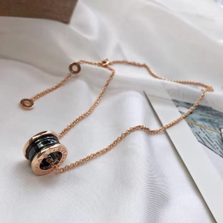Bulgari B.Zero1 Ceramic Silver Pendant Necklace view 4