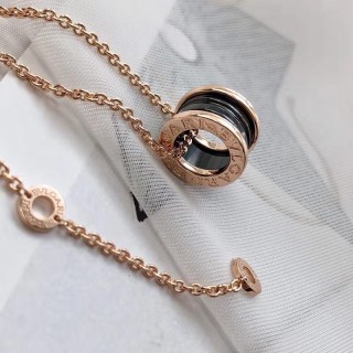 Bulgari B.Zero1 Ceramic Silver Pendant Necklace view 6