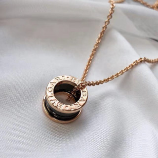 Bulgari B.Zero1 Ceramic Silver Pendant Necklace view 9