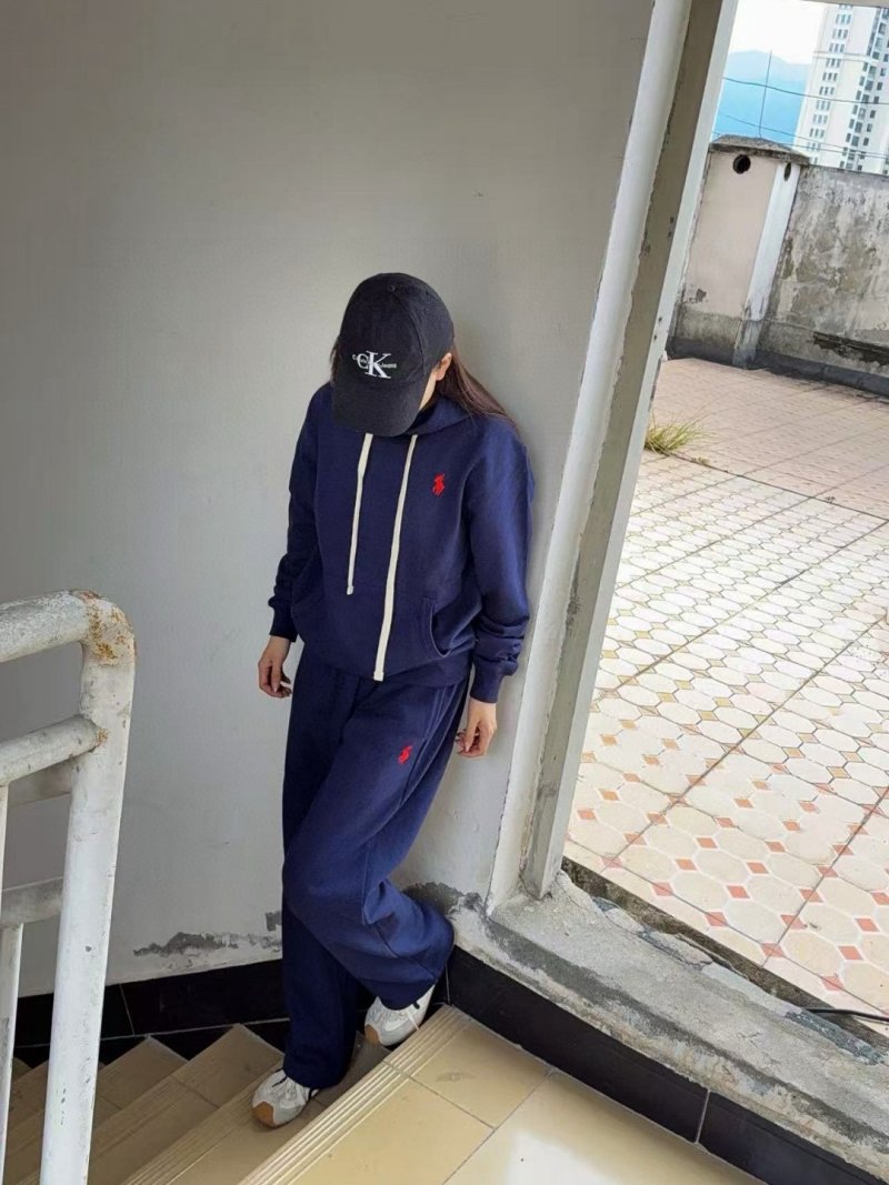 Polo Ralph Lauren Navy Embroidered Sweatpants view