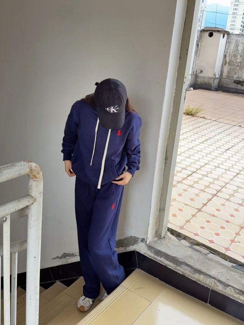 Polo Ralph Lauren Navy Embroidered Sweatpants view