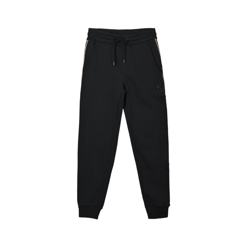 Fendi Black Gold Stripe Track Pants view