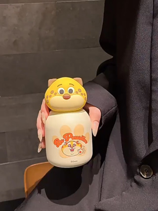 Cute Character 3D Relief Stainless Steel Insulated Tumbler Cup 500ml