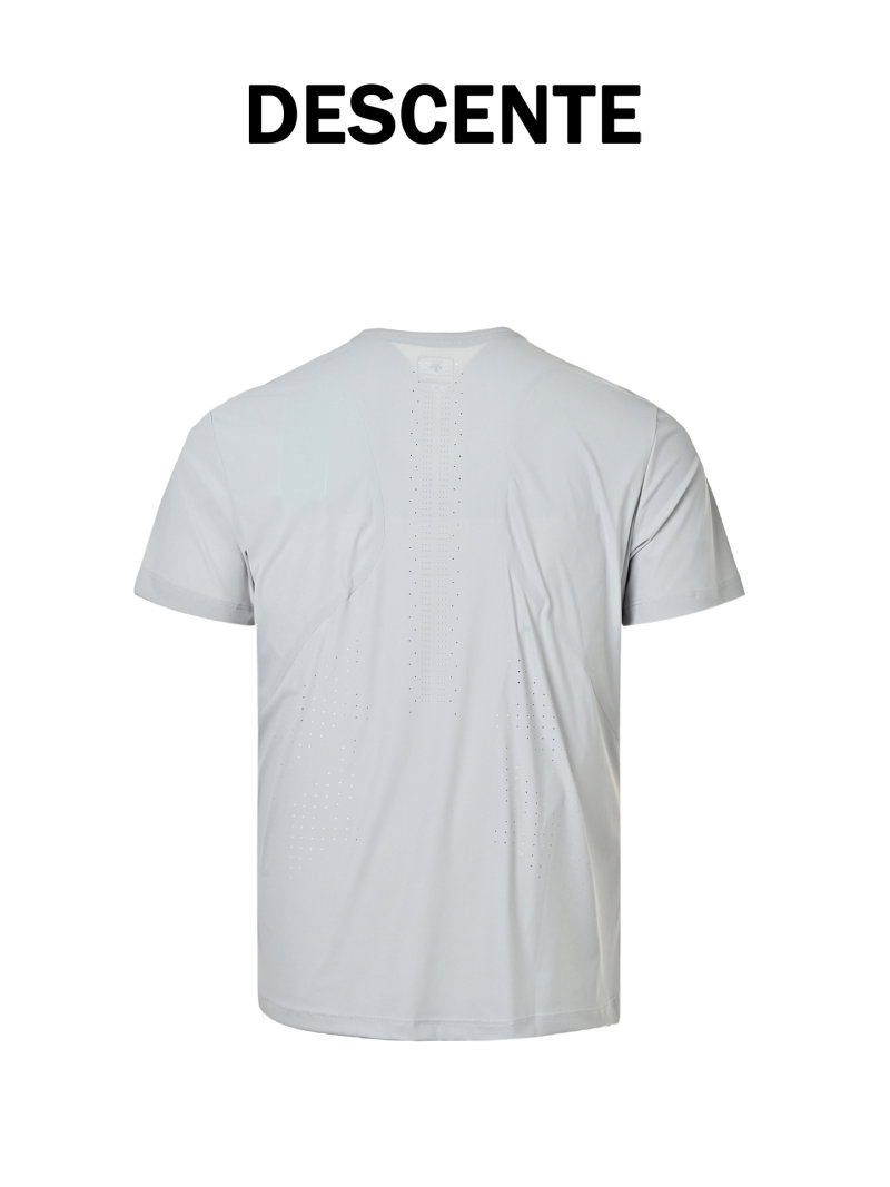 Men's Light Gray Short Sleeve T-Shirt view