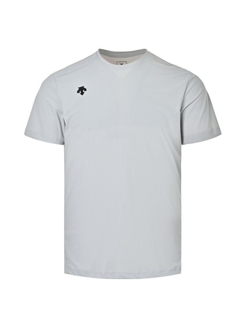 Men's Light Gray Short Sleeve T-Shirt view