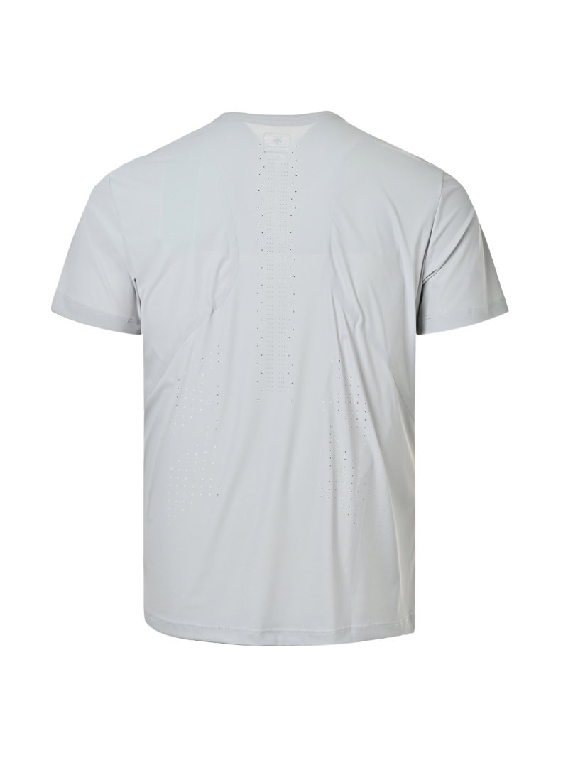 Men's Light Gray Short Sleeve T-Shirt view